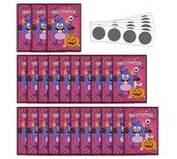 FIRSTXIU Set di 24 carte da grattare e grattare per feste, per feste di Halloween, 3 vincitori e 21 carte perdenti