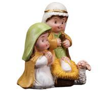 FIRSTXIU Set di statuette per presepe di Natale, decorazione per interni per la casa, per tavolo e festività natalizie