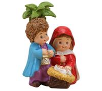 FIRSTXIU Set di statuette per presepe di Natale, decorazione per interni per la casa, per tavolo e festività natalizie