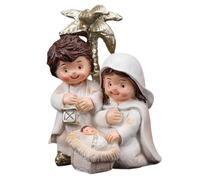 FIRSTXIU Set di statuette per presepe di Natale, decorazione per interni per la casa, per tavolo e festività natalizie