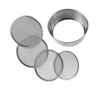 FIRSTXIU Set setaccio per terreno da giardinaggio, in acciaio inox, diametro 20,3 cm, con 4 misure di rete per uno screening versatile del suolo