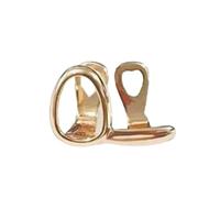 FIRSTXIU Sofisticato piercing a bilanciere doppio colore, 1,9 cm, in ottone elettrolitico, design leggero per un uso quotidiano confortevole e comodo, Misura unica, come descritto, come descritto