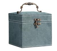 FIRSTXIU Spazioso organizer per collane e accessori, multifunzione, scatola a 3 strati con porta orecchini