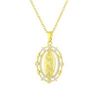 FIRSTXIU Squisite collane per coppie con ciondolo per sposare collana religiosa gioielli unisex in rame per uomo, 50cm, Rame