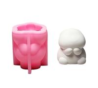 FIRSTXIU Stampi a forma di coniglio, adorabile ornamento in silicone a forma di animale, per decorazioni di cioccolato e fondente