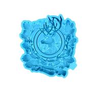 FIRSTXIU Stampi in resina siliconica per creare figure di renne natalizie decorazioni per stampi da forno