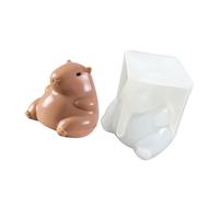 FIRSTXIU Stampi in silicone a forma di animaletti per fondente, mousse, torte, pasticcini, cioccolato, decorazione antiaderente, facile da pulire