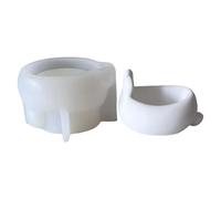 FIRSTXIU Stampo in silicone a forma di coniglietti pasquali, per candele e candele, a forma di coniglio, per creare decorazioni per feste