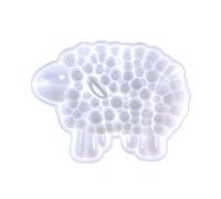 FIRSTXIU Stampo in silicone a forma di pecora 3D per candele in gesso fatto a mano in resina, per creare decorazioni uniche