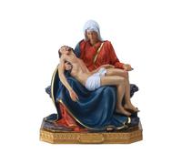 FIRSTXIU Statuetta di Gesù cristiano che soffre di scultura stampata colorata religiosa artigianale per la decorazione della chiesa cristiana cattolica