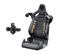 FIRSTXIU Supporto per sedile da competizione Supporto girevole a 360 gradi di attrazione progetta supporto per telefono staffa mobile per ventilazione non slittamento culla