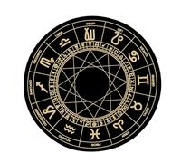 FIRSTXIU Tappetino per mouse con pendoli astrologici costellazioni tappetino per il mouse in gomma divinazioni stuoia rabdomanzia pendoli cerimonia per decorazione scrivania tarocchi tovaglia di gomma