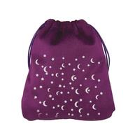 FIRSTXIU Tarocchi Deck Holder Soft Tarots Card Bag Portable Dices Holder Organizzatori Regali di Cristallo Sacchetto di Imballaggio Durevole Carta Morbida Portatile Dadi Organizzatori Coulisse, Viola