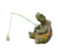FIRSTXIU Tartarughe da pesca in miniatura statua da giardino fate accessori da giardino tartarughe decorazioni arte inaugurazione della casa regalo decorazioni per la casa accessori per le fate