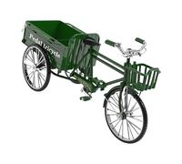 FIRSTXIU Triciclo nostalgico a tre ruote in metallo retrò modello camion giocattolo per la decorazione di casa ufficio con funzione di trasporto