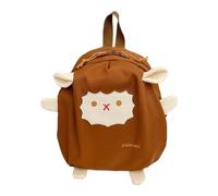 FIRSTXIU Zaino a tracolla con pecore dei cartoni animati per ragazza ragazzo bambino bambini asili scuola borsa a tracolla zaino giapponese, Marrone, As shown in the picture (error 1-2cm)