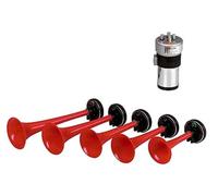 Fisa 0036023 Tromba Pneumatica Musicale La Cucaracha, Rosso, 150mm/335mm, Confezioni da 5