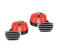 FISA 1201696 Tromba Elettromagnetica 2 Morsetti Rosso 12V 2 Pezzi