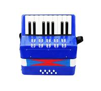 Fisarmonica a 17 tasti a 8 bassi per bambini, strumento musicale educativo per principianti, in nero, blu, rosso, viola, perfetto per il compleanno dei bambini
