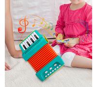 Fisarmonica a piano con 10 tasti e 8 bassi, strumento musicale, set da gioco per