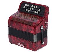 Fisarmonica A Piano Professionale, 22 Tasti 8 Bassi, Cinghie Regolabili, Strumento Musicale Accordatura Standard Internazionale, For Principianti Adulti Bambini