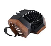 Fisarmonica esagonale anglo inglese esagonale push-pull omofonica/eterofonica per adulti fisarmonica professionale per principianti (colore originale legno (Omofonico a spinta a tirare))