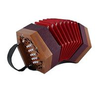 Fisarmonica esagonale anglo inglese esagonale push-pull omofonica/eterofonica per adulti fisarmonica professionale per principianti (rosso (Push-pull eterofonic))