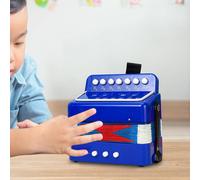 Fisarmonica giocattolo per bambini a 7 tasti, strumento musicale portatile e
