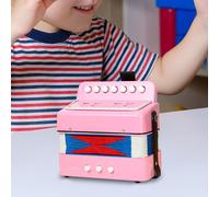 Fisarmonica giocattolo per bambini a 7 tasti, strumento musicale portatile e