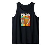 Fisarmonica Papa 70s Retro Vintage Style Fathers Day Canotta