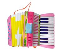 Fisarmonica per bambini - Mini fisarmonica con diciassette tasti, giocattoli musicali leggeri a sei bassi, accessorio strumento educativo | Giocattolo per vestiti musicali per principianti, adatto per