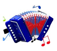Fisarmonica per bambini - Mini strumento musicale, fisarmonica melodica compatta, struttura di gioco leggera, allenamento per il ritmo precoce | per i più piccoli Feste per bambini in età prescolare G