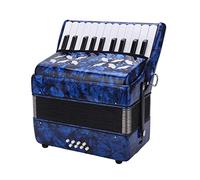 Fisarmonica per Fisarmonica a 22 Tasti, a Mano Mini a 8 Bassi Strumento Musicale Didattico per l'apprendimento con Cinghia e Panno per la Pulizia per