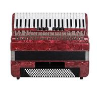 Fisarmonica Professionale 41 Tasti 120 Strumenti a Tastiera Bassi Fisarmonica con Tracolla Borsa per Fisarmonica per Esame di Grado per Principianti per Adulti Gioco Professionale (Color : Red)