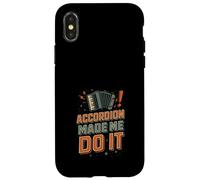 Fisarmonicista Musicista Squeezebox Vita Folk Ritmo Vibe Custodia per iPhone X/XS