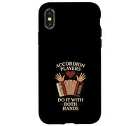 Fisarmonicista Musicista Squeezebox Vita Folk Ritmo Vibe Custodia per iPhone X/XS