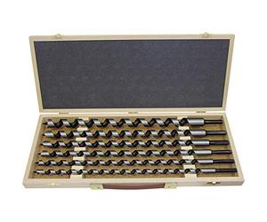 FISCH 00800006K4604 - Set di 6 punte per trapano a serpente, lunghezza 460 mm, in cassetta di legno