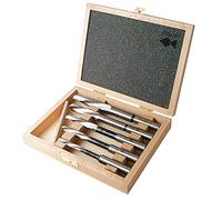 FISCH 02480005RK - Set di 5 punte per trapano a foro lungo, modello ritorto, con rotazione a destra