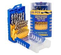 Fisch fsf-364740 25-piece Metric BRAD Point Dril bit set