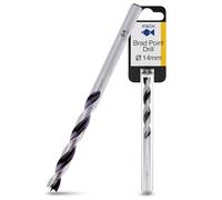 Fisch Punte per trapano Brad Point (14 mm x 160 mm) - Punte da trapano premium per legno morbido, duro, impiallacciato e laminato, MDF e vetro acrilico, bordo smussato per un taglio facile e veloce -