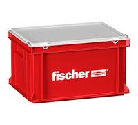Fischer Lavori Manuali Valigia Grande Box Attrezzi Cassetta Werzeugkasten Rosso