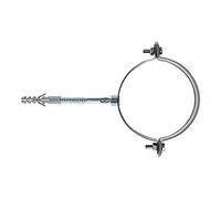 Fischer 1 pz Collare Fermatubi SCP per Grondaie e Pluviali, Sezione Circolare, zincato, Diametro 80 mm, Completo di Vite e Tassello S 10, 501301