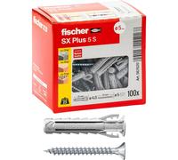 Fischer 100 Tasselli SX Plus con Vite 5x25 mm -567620
