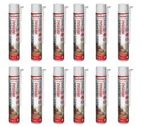 Fischer 12 pezzi Schiuma Poliuretanica PU 1K 750 ml, Universale, Uso Manuale