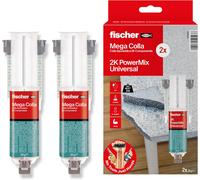 Fischer 2 Pz Mega Colla Epossidica Bicomponente PowerMix NTJH Presa 2 Pezzi