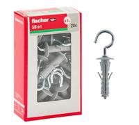 Fischer 20 Tasselli con Gancio Occhiolo Aperto SB 9, Universali con Gancio per il Fissaggio su Muro e Cemento, 508231