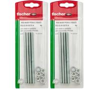 Fischer 4 Pz Barre Filettate M6 x 110 con Dado e Rondella FIS GS per Ancorante Chimico, 507247 (Confezione da 2)
