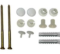 fischer 42834 Kit di Fissaggio WC, plastica/Metallo