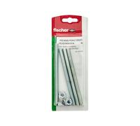 Fischer 4x Barre Filettate M8 x 120 mm con Dado e Rondella per Ancorante Chimico, 507248