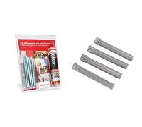 Fischer 508697 Kit di Fissaggio carichi Pesanti T-Bond Ancorante Chimico con Barre Filettate e Tasselli a Rete, Resina & TRE60998 Tasselli a Rete FIS HK 12X85 K per ancorante Chimico, Grigio